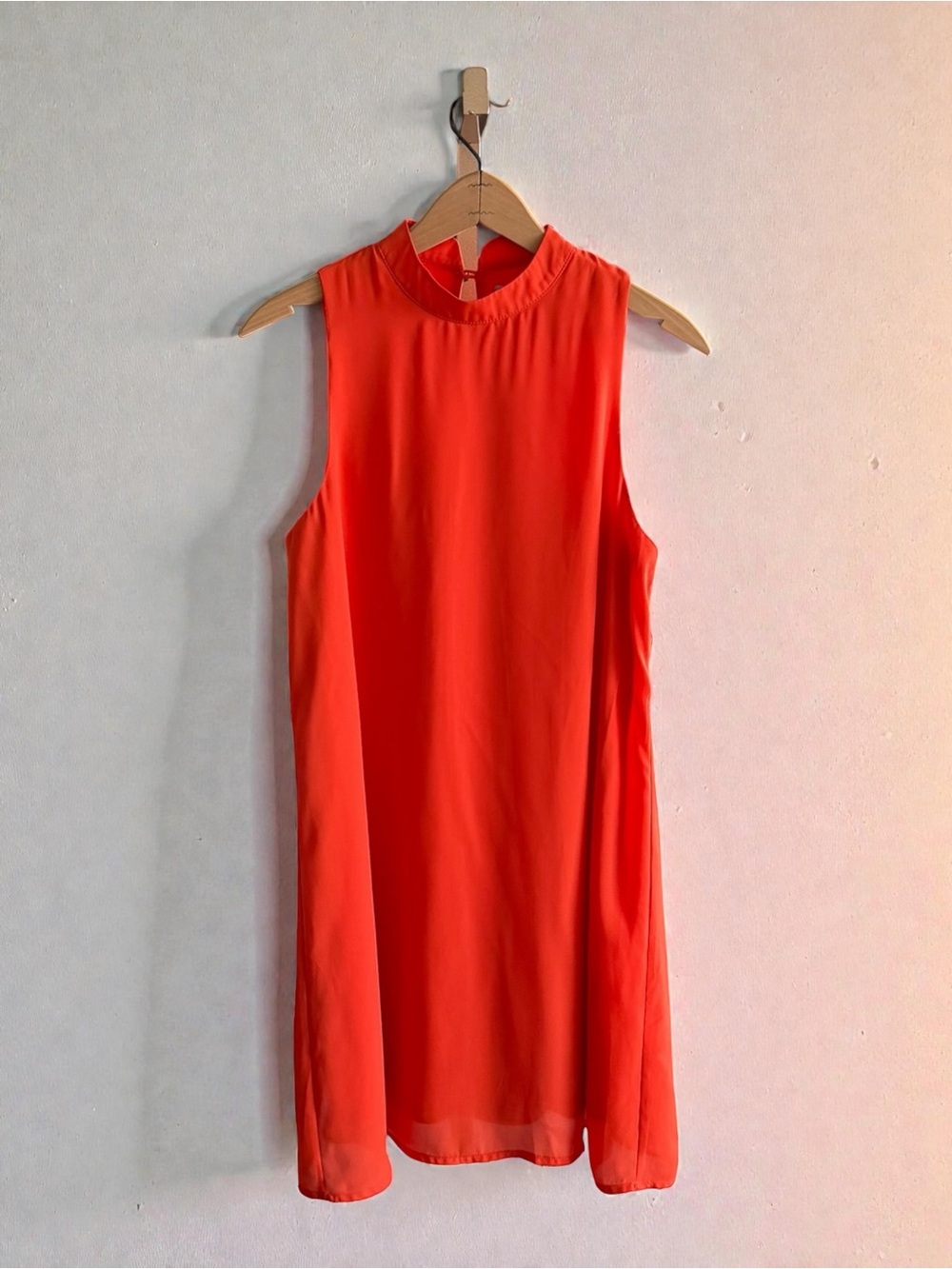 Gianni Bini Bright Orange Sleeveless Mini Dress